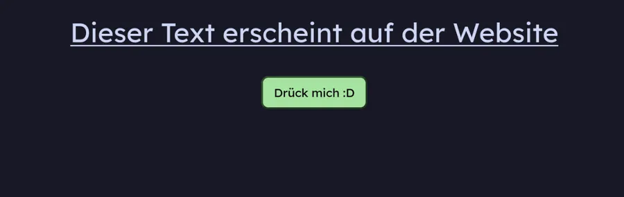 Ein Bilschirmfoto, auf dem eine mit CSS gestaltete Website zu sehen ist.