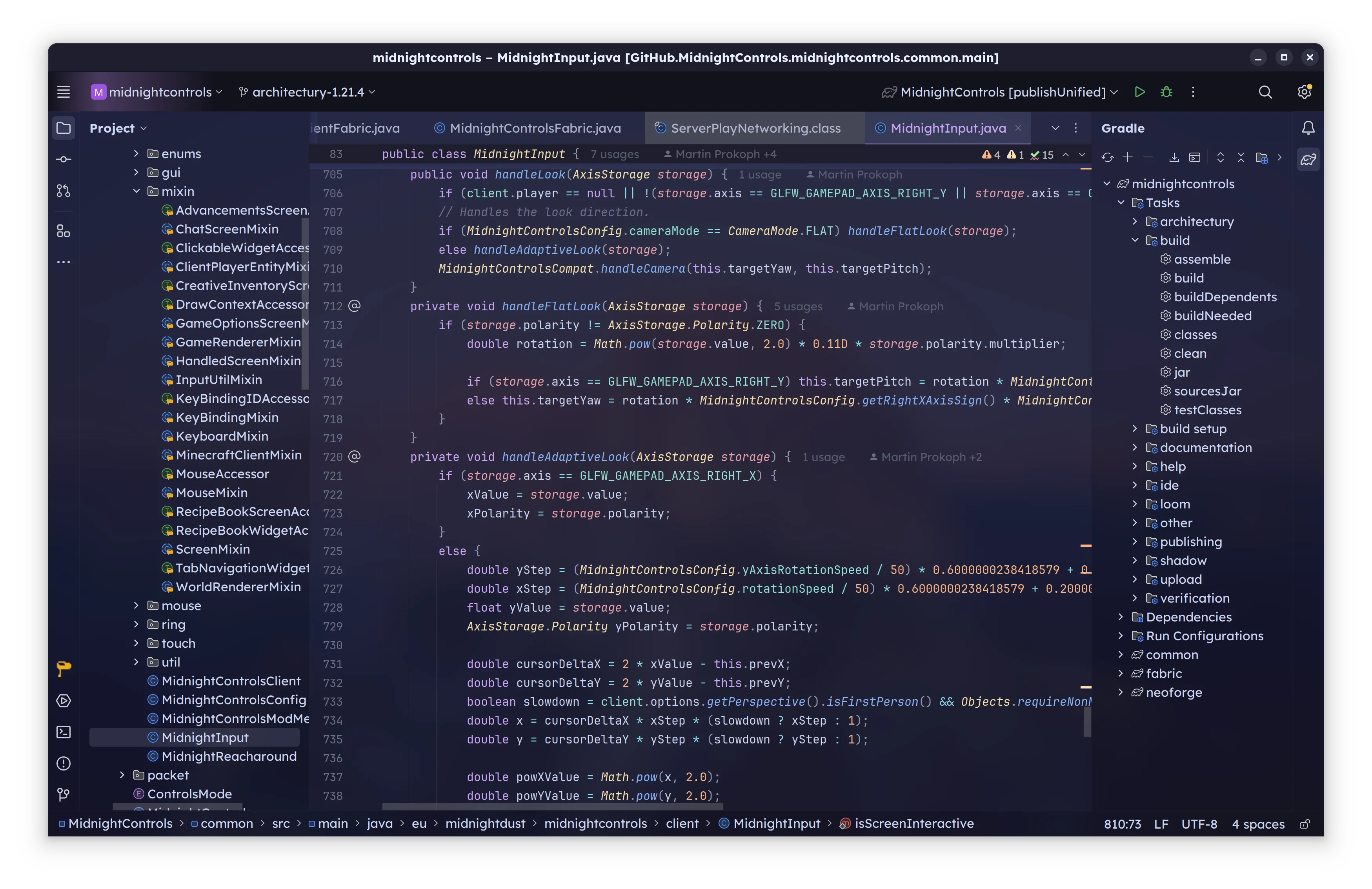 Ein Bilschirmfoto, auf dem IntelliJ IDEA zu sehen ist.